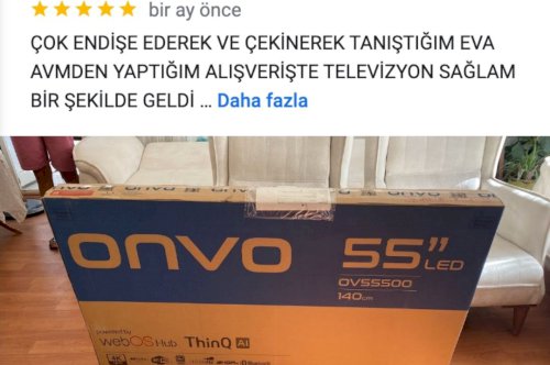 Kredi kartsız taksitle televizyon aldım.