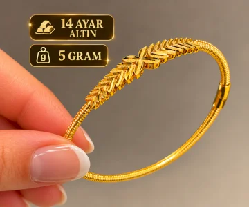 14 AYAR BAŞAK ALTIN BİLEZİK