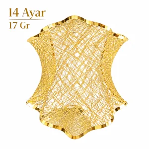 14 AYAR Fileli Hasır Altın  Bilezik   (17 Gr)