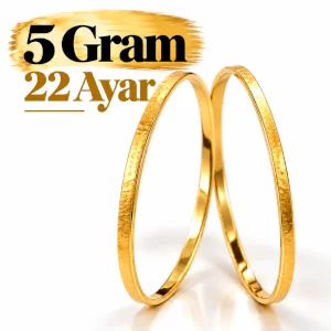 22 Ayar Kibrit Çöpü Bilezik (5 gr)