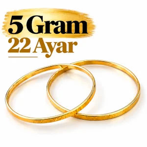 22 Ayar Kibrit Çöpü Bilezik (5 gr)