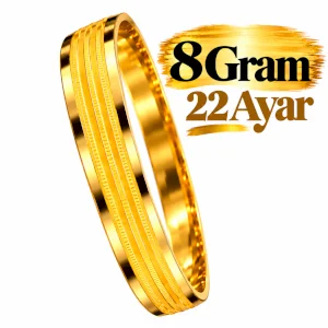 22 Ayar Trabzon Burma Bilezik (8 gr)
