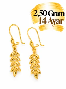 Başak Model  Altın Küpe | Gram aralığı: 2,40 - 2,60 g
