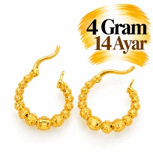 Dorikalı Halka Altın Küpe  | Gram aralığı: 3,90- 4,10 g
