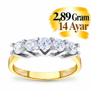 Altın Beştaş Yüzük  | Gram aralığı: 2,,89 g