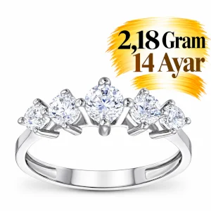Altın Beştaş Yüzük  | Gram aralığı: 2,18 g